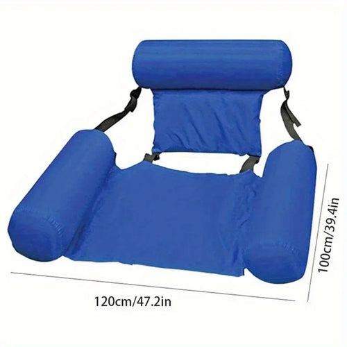 1pc Adult Inflatable Pool Chair - Durable Floating Design,Lightweight Portable for Pool,Lake,Beach Vacations & Summer Swimming